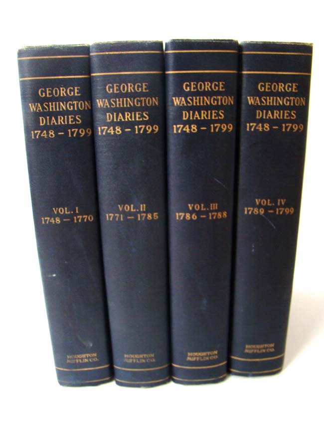 "The George Washington Diaries 1748-1799," four vols., Regents Edition, publ. in 1925 — image 3